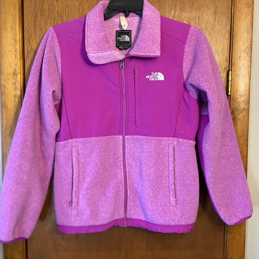 The North Face Women’s Pink and Purple Fleece Jacket
